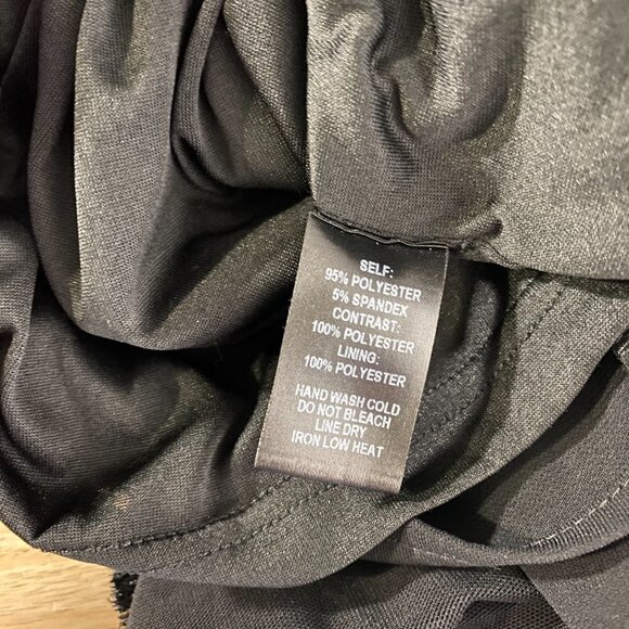 Lulus Iced Latte Black Shift Dress Mesh Tassel Short Sleeve NWT Women's Medium‎ - Picture 10 of 10